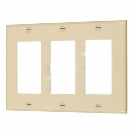 AMERICAN IMAGINATIONS Rectangle Ivory Electrical Switch Plate Plastic AI-37088
